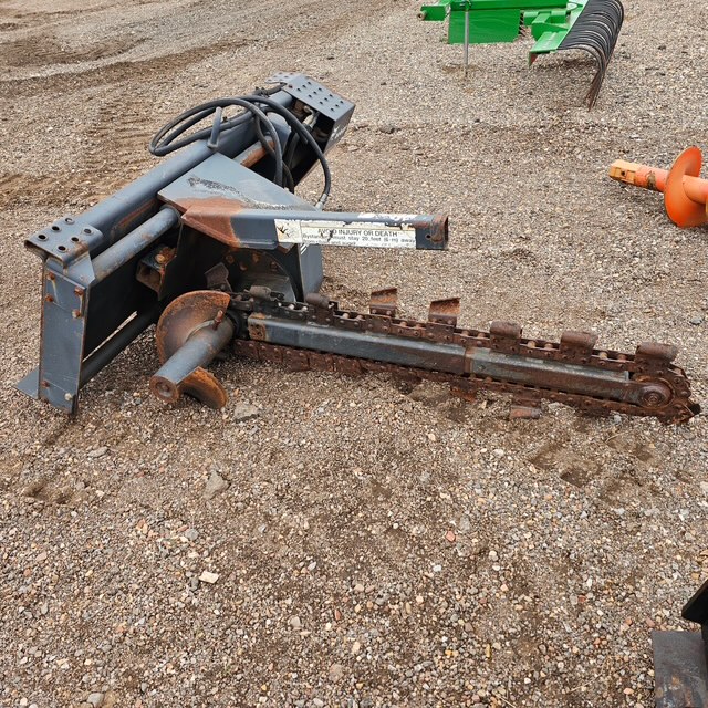 Used Melroe Bobcat Skidsteer Trencher Attachment